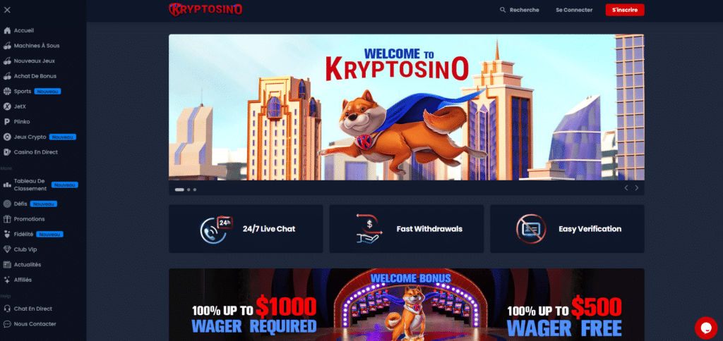 kryptosino home page