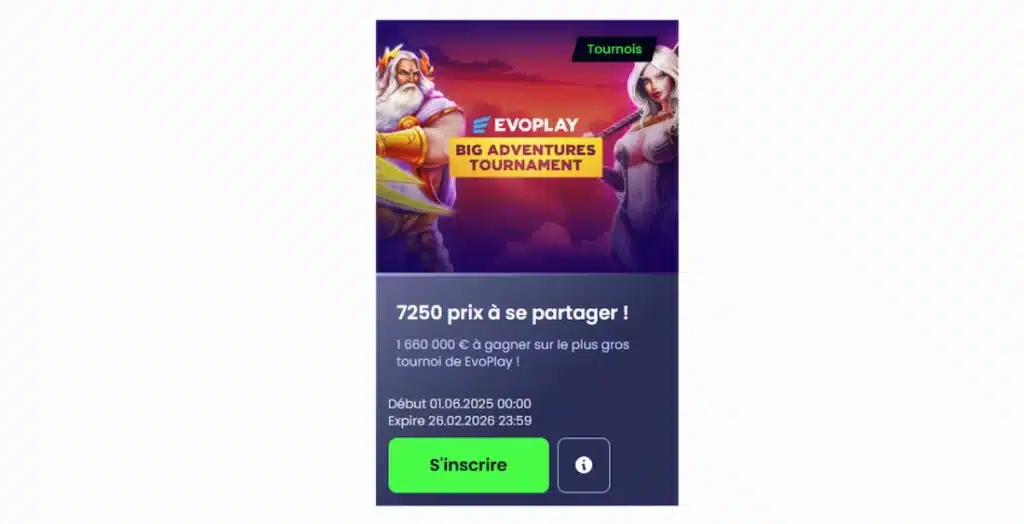 Participer aux tournois casino en ligne avec un dépôt de 20 €