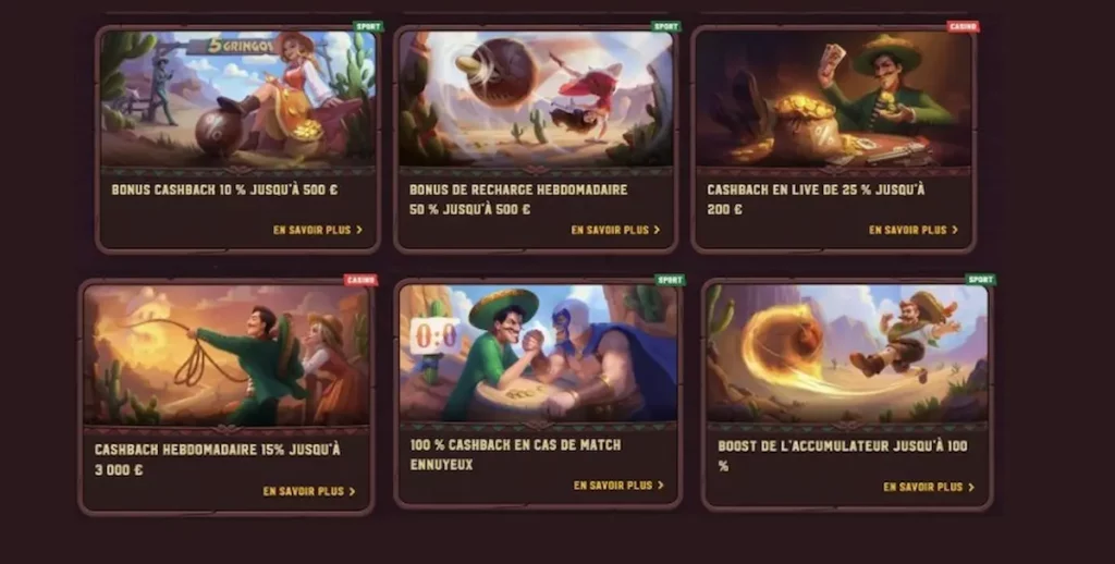 Bonus Cashback 5Gringos