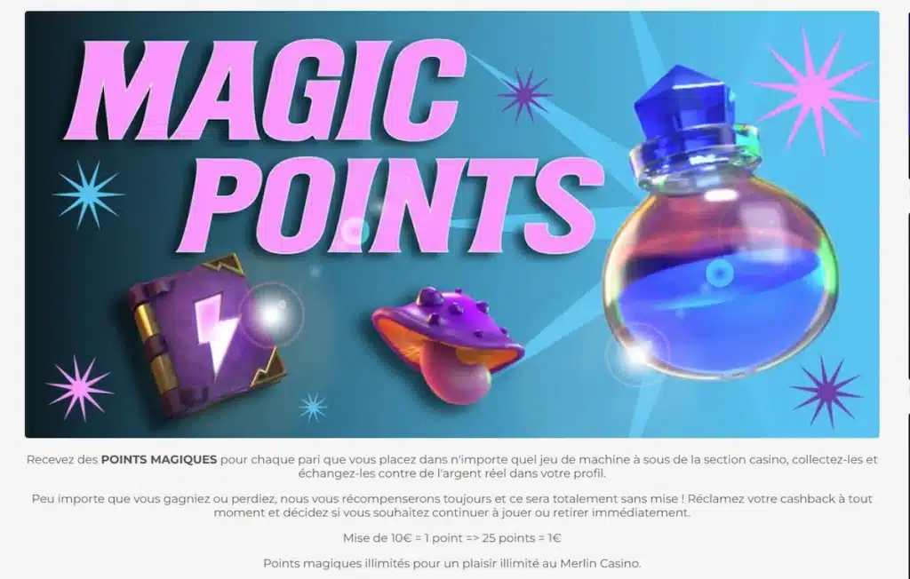 Cashback Merlin Casino