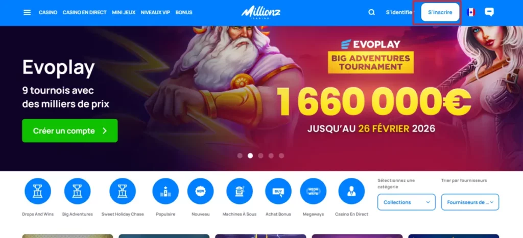 Inscription bonus sans wager