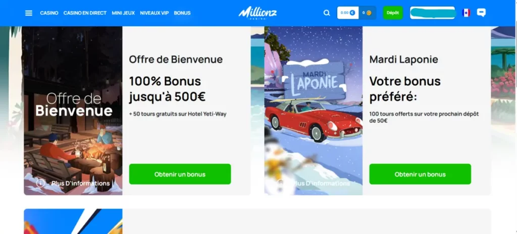 Choisir bonus sans wager