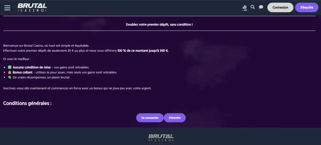 Bonus bienvenue casino français