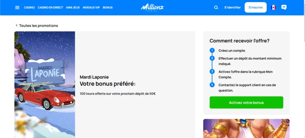 Free spins casino français