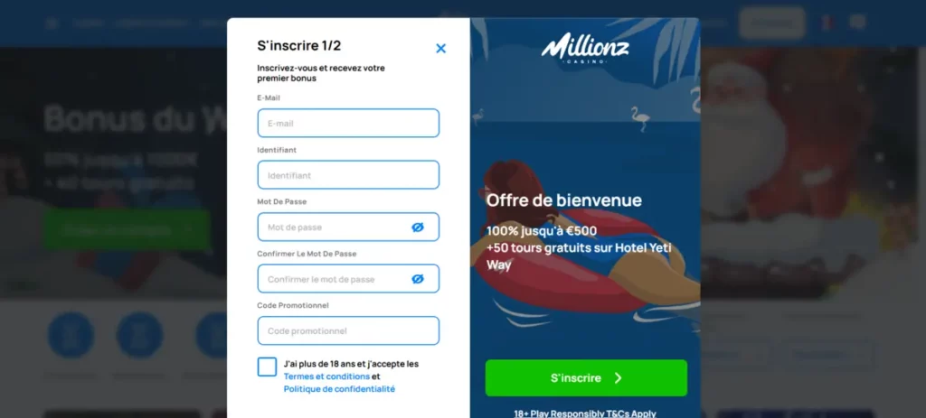 Informations personnelles inscription