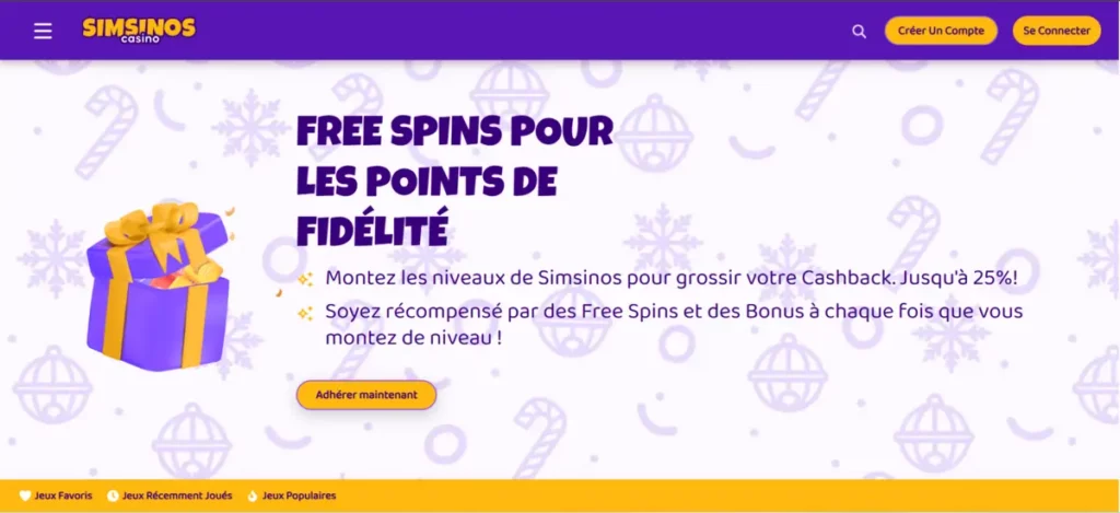 Free spins VIP français